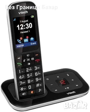 Нов VTech Телефон с Цветен Дисплей и Секретар Блокиране на Обаждания Усилване на Звука, снимка 3 - Други - 54718304