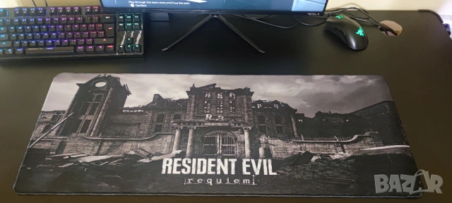 Resident Evil Requiem Mousepad R.P.D Racoon City Police Department Destroyed, снимка 7 - Джойстици и геймпадове - 54526048