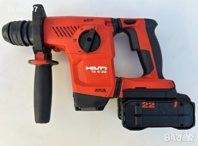 Hilti TE 6-22 AVR/ATC Nuron - Безчетков акумулаторен перфоратор перфектен!, снимка 2 - Перфоратори - 54684124