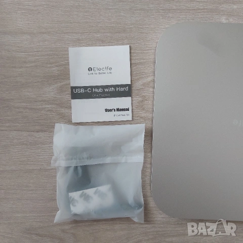 Алуминиев USB-C Хъб и Докинг станция Elecife за Mac Mini + Слот за SSD/HDD, снимка 4 - Други - 55278962