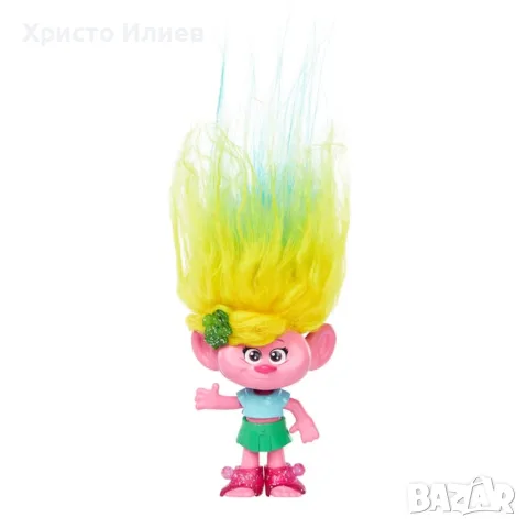 Тролче Poppy с аксесоари Trolls Мини фигурка HAIR POPS Попи Вива Брънч, снимка 3 - Други - 53439584