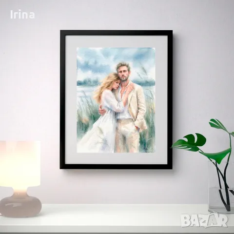 Картина "Сбогуване" - цифрова акварел (AI-generated), снимка 2 - Картини - 53938643