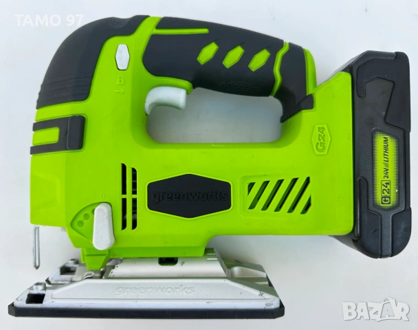 Greenworks G24JS - Акумулаторен прободен трион 24V като нов!, снимка 2 - Триони и циркуляри - 55117596