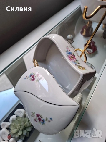 Ретро порцеланова кутия *Китка*, снимка 4 - Декорация за дома - 54237339