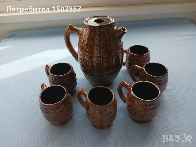 Керамичен сервиз от соца / ретро, снимка 2 - Сервизи - 55578775