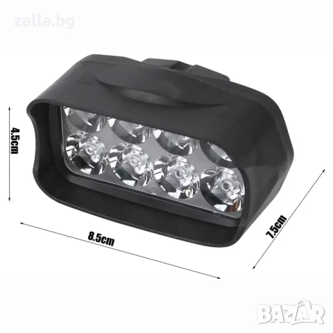 Универсален LED фар проектор 12W 3000LM 12-85V за мотоциклет, велосипед, тротинетка, ATV, IP65 10109, снимка 5 - Лед осветление - 54657837