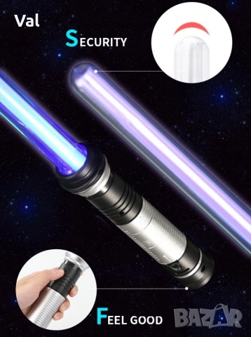 Детска играчка цветен светлинен лазерен меч Star Wars със звук, снимка 9 - Други - 54896059