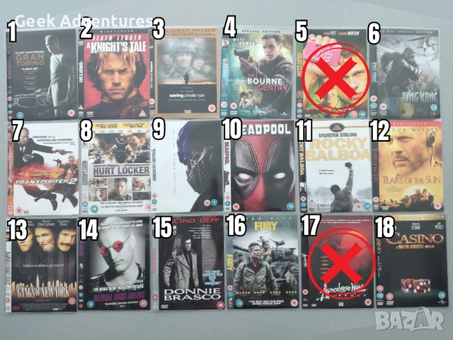 Екшън, Драма, Трилър, Ужаси Филми DVD's - Оригинални Филмови Дискове на Английски Език, снимка 2 - Екшън - 47015417