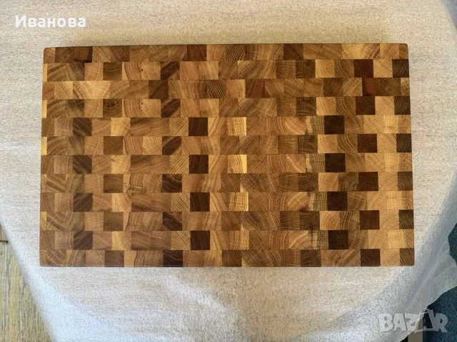 Енд грейн дъска за рязане от дъб, снимка 4 - Аксесоари за кухня - 55353018
