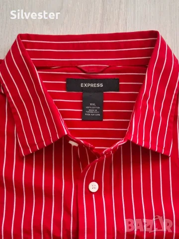 Мъжка официална памучна риза EXPRESS Taiwan Original. Размер: XXL, снимка 2 - Ризи - 55698567