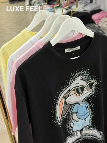 💓Дамски Памучни Тениски , снимка 5 - Тениски - 53976488