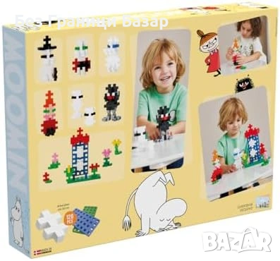 Нов Детски конструктор Moomin Plus-Plus BIG 120 части STEM играчка за малки деца, снимка 3 - Образователни игри - 55112716