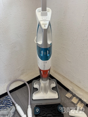 Прахосмукачка С Пара Rowenta Clean & Steam Multi RY8544WH Парочистачка 3 в 1 Вертикална, снимка 3 - Прахосмукачки - 55425115