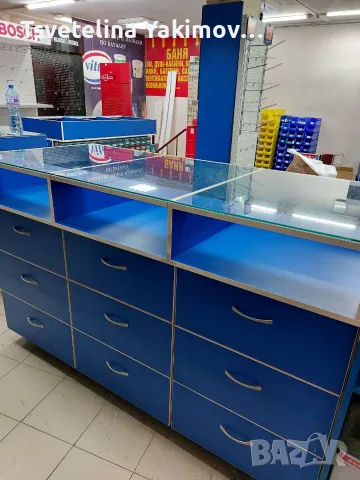 Търговски щанд-витрини 1,80м.Модулни шкафове с чекмеджета–за магазин,офис,сервиз,работилница,за дома, снимка 5 - Витрини - 55696823