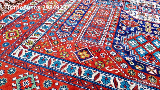 Турски арабски килим в перфектно състояние, снимка 8 - Килими - 55157565