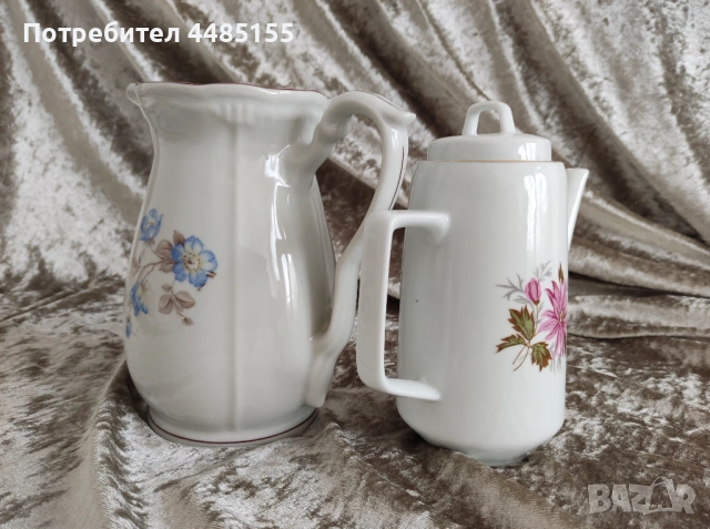 Две кани от български порцелан, ретро, снимка 2 - Аксесоари за кухня - 53082064