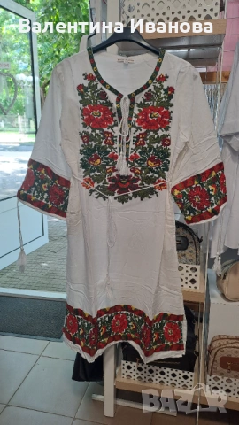 Нови дамски рокли с народни мотиви, снимка 2 - Рокли - 54543423