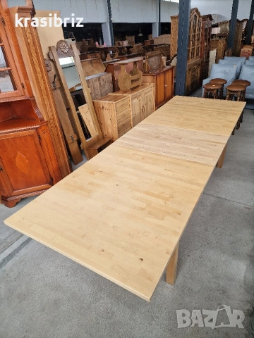 Масивна Трапезна Разтегателна Маса-303см-внос от Германия!