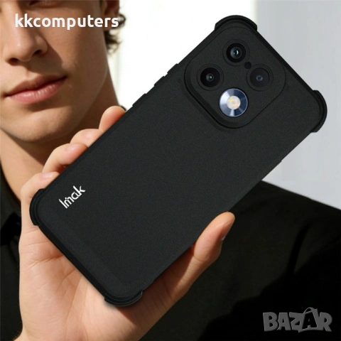 IMAK Матов Калъф за Realme 16 Pro 5G - TPU, Airbag, Отвор за ремък, Черен, снимка 4 - Калъфи, кейсове - 54155810