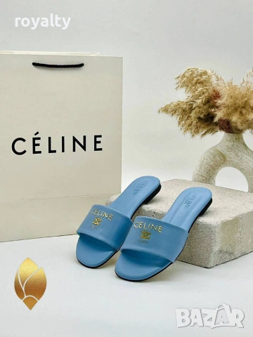 Celine Нови Стилни Дамски Чехли Различни Цветове , снимка 5 - Чехли - 55152602