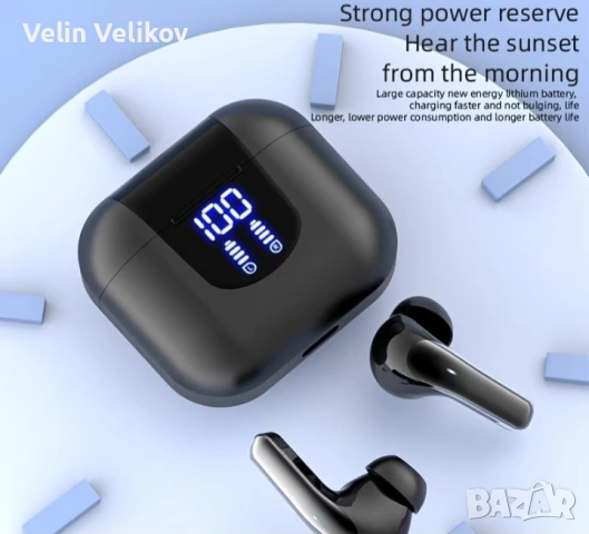 Безжични Bluetooth 5.4 слушалки подходящи за използване с телефони, лаптопи и компютри.