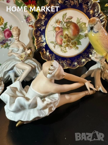 Wallendorf Germany  Circa 1960 Porcelain Ballerina - inspired by Swan Lake “Лебедово езеро” , снимка 9 - Антикварни и старинни предмети - 54661056