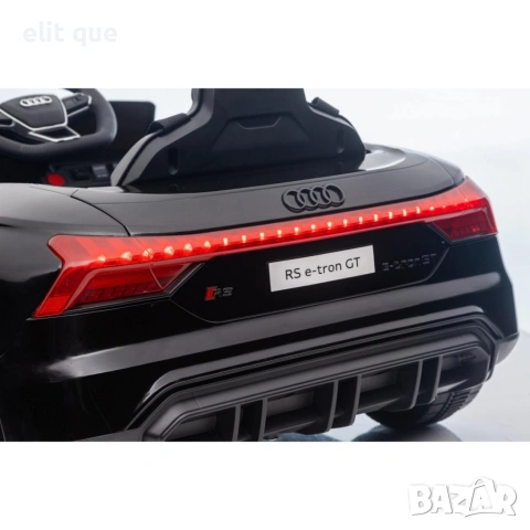 Акумулаторен джип Audi RS E-Tron GT 4X4 Licensed с меки гуми и кожена седалка 12V, снимка 11 - Детски велосипеди, триколки и коли - 55136232