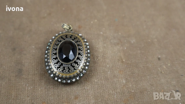 Красиво бронзово старо колие, снимка 2 - Колиета, медальони, синджири - 54368229