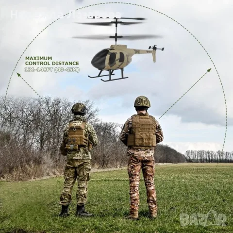 Дистанционно управляем хеликоптер 2.4G Hz жироскоп вътрешна играчка – Камуфлажен цвят, снимка 2 - Влакчета, самолети, хеликоптери - 55326453