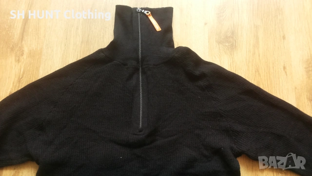 LANULLVA Hustadvika 2.0 Wool Sweater Half Zip 100% Merino Wool размер L / XL термо блуза - 2476, снимка 4 - Пуловери - 54160685
