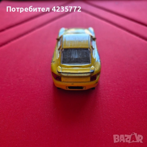 Колекционерска метална количка Porshe GT3 cup на италианската марка Bburago мащаб 1:43 , снимка 4 - Колекции - 54903555