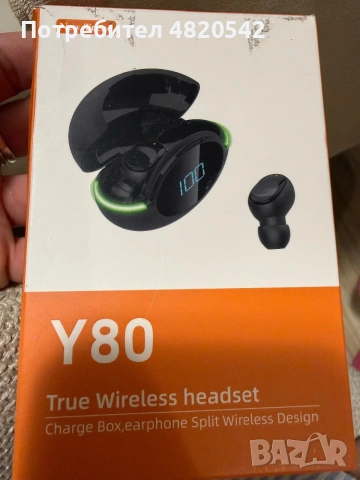 Безжични слушалки, Tws Y80, Bluetooth 5.1, спортни, водоустойчиви, снимка 2 - Безжични слушалки - 54974170