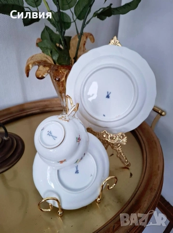 Чаша Meissen , снимка 5 - Антикварни и старинни предмети - 54989140