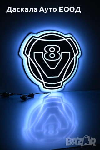 Огледална 3D табела за СКАНИЯ SCANIA 24V, RGB с дистанционно, 50х50см