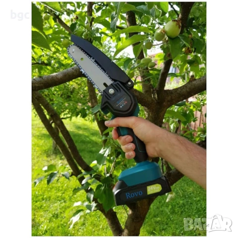 НОВ Акумулаторен Електрически трион Rovo Prefessional, 24V 2 Батерии 300W + Зарядно 2.0 Ah, Дължина , снимка 3 - Други инструменти - 54391657