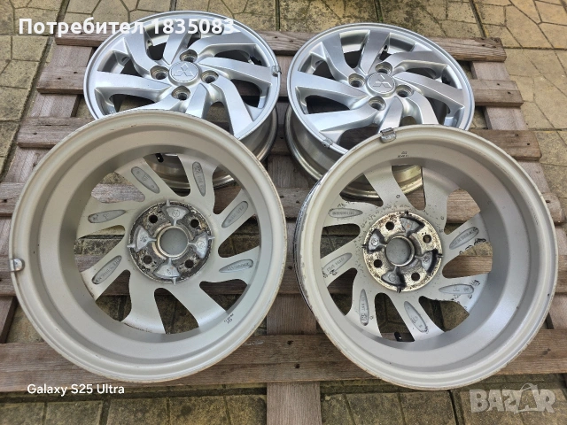 Лети джанти 14ки 4х100 Mitsubishi, снимка 10 - Гуми и джанти - 55178909
