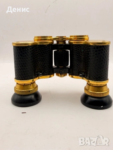 Ранен Carl Zeiss Jena Teleater 3x №249692 – театрален бинокъл около 1910 г. с оригинален калъф, снимка 5 - Антикварни и старинни предмети - 55061663
