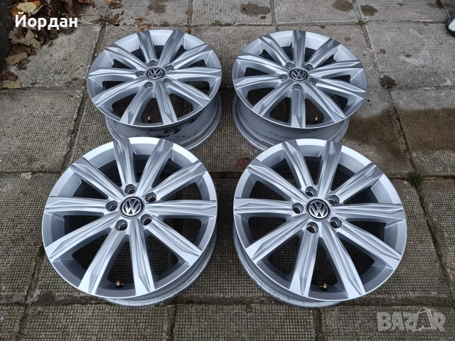 ОРИГИНАЛНИ джанти 17' цола 5x112 ФОЛКСВАГЕН / VW Touran GOLF 57,1 ET52, снимка 4 - Гуми и джанти - 55155306