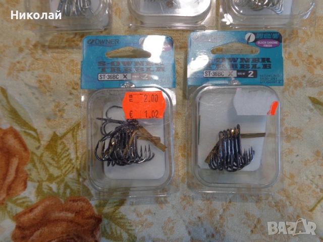 Тройни куки(морски,два хикса)., снимка 3 - Такъми - 54947367
