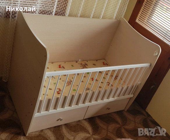 Бебешко легло + матрак, снимка 2 - Бебешки легла и матраци - 55285730