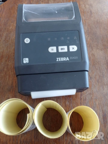 Етикетен баркод принтер Zebra ZD420 + Cutter, снимка 6 - Друго търговско оборудване - 54550475