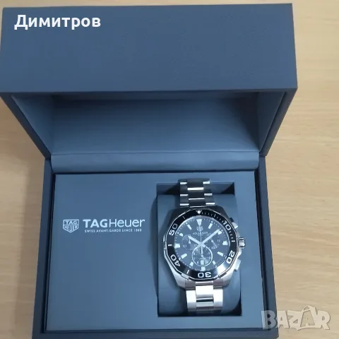 НОВ Tag Hauer Aquaracer, 300м, кутия+документи, Chrono, снимка 2 - Мъжки - 55681624