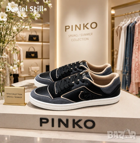 Нови Оригинални Италиански Дамски Кожени Маратонки Pinko Mandi