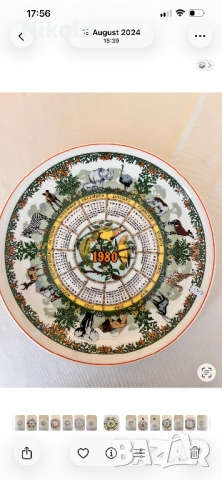 Календарни чинии Wedgwood, снимка 9 - Чинии - 54687969