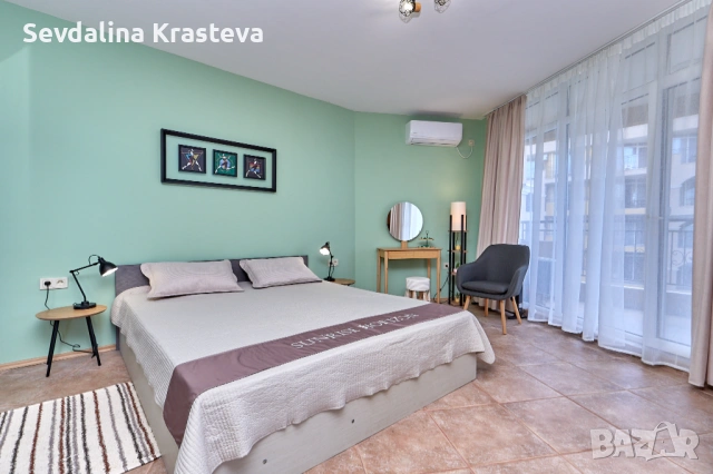 Апартамент Sunrise horizon,  първа линия море,  к-с Мидия Фемили Резорт , Ахелой , снимка 5 - Почивки на море - 54753813
