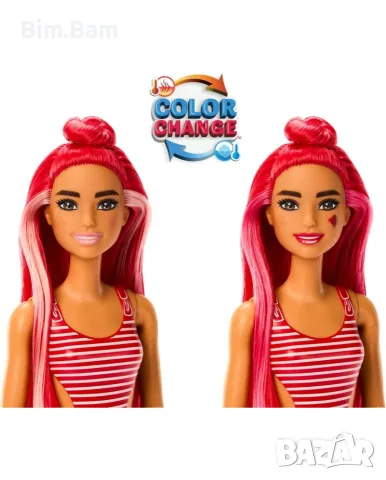 Оригинална ароматизирана кукла в чаша Barbie® Pop Reveal Fruit Series - ягодова лимонадa /диня, снимка 6 - Кукли - 55380732