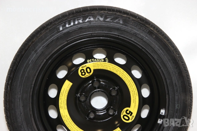 Резервна гума Skoda Octavia II (2004-2013г.) 5x112 / 57.1 mm / 16 цола, снимка 2 - Гуми и джанти - 54323529