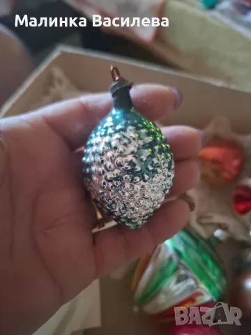 Стъклени играчки за елха , снимка 4 - Други ценни предмети - 55352200