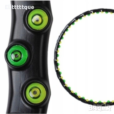 Магнитен масажен обръч Hula Hoop 98 см с 64 масажни точки – удобни тренировки у дома, снимка 7 - Други стоки за дома - 54982144