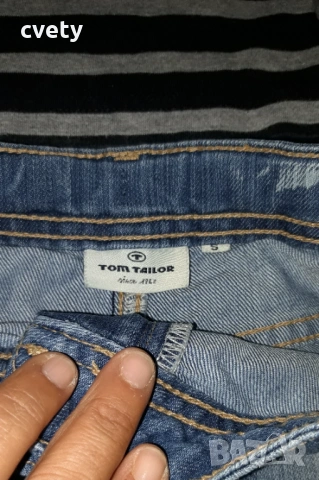 Дънкова пола Tom Tailor и подходяща блуза за ръст 140 , снимка 3 - Детски Блузи и туники - 54165163